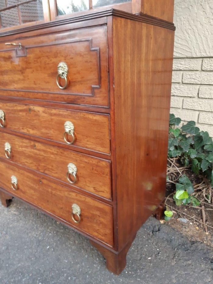 A George Iii Plum-Pudding Mahogany Secretaire - Image 8