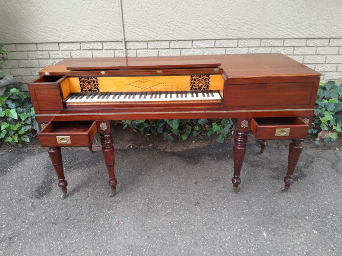 An Early 19th Century Square Grand William Stordart Piano for Use as a Table / Console Table / Drinks Table - Image 10