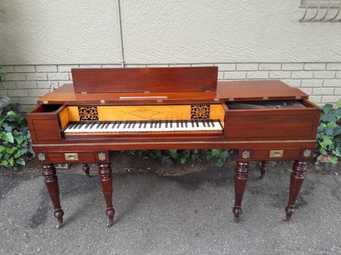 An Early 19th Century Square Grand William Stordart Piano for Use as a Table / Console Table / Drinks Table - Image 2