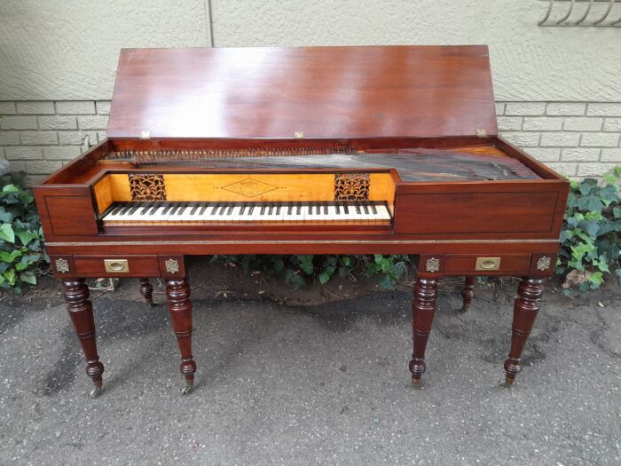 An Early 19th Century Square Grand William Stordart Piano for Use as a Table / Console Table / Drinks Table - Image 3