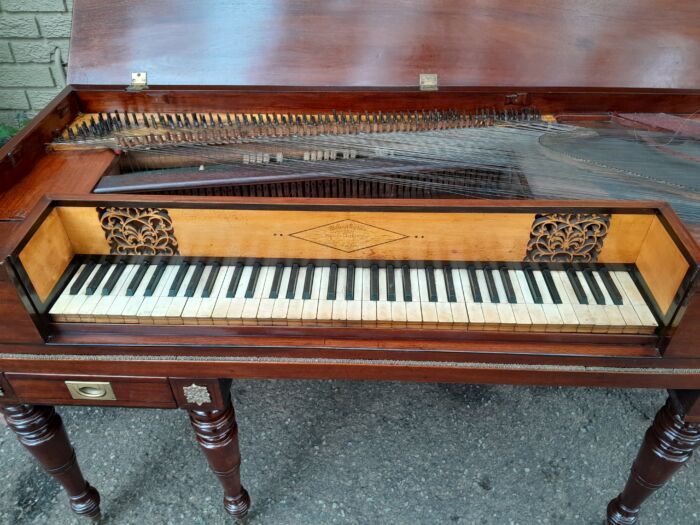 An Early 19th Century Square Grand William Stordart Piano for Use as a Table / Console Table / Drinks Table - Image 4