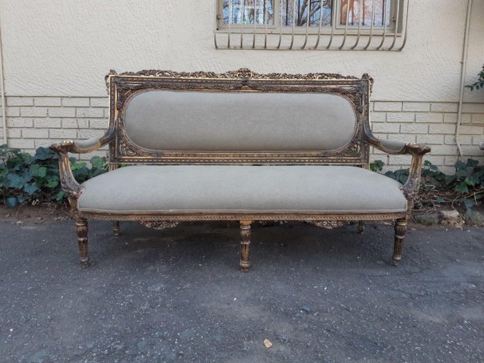 French Style Gilded Settee - Image 2