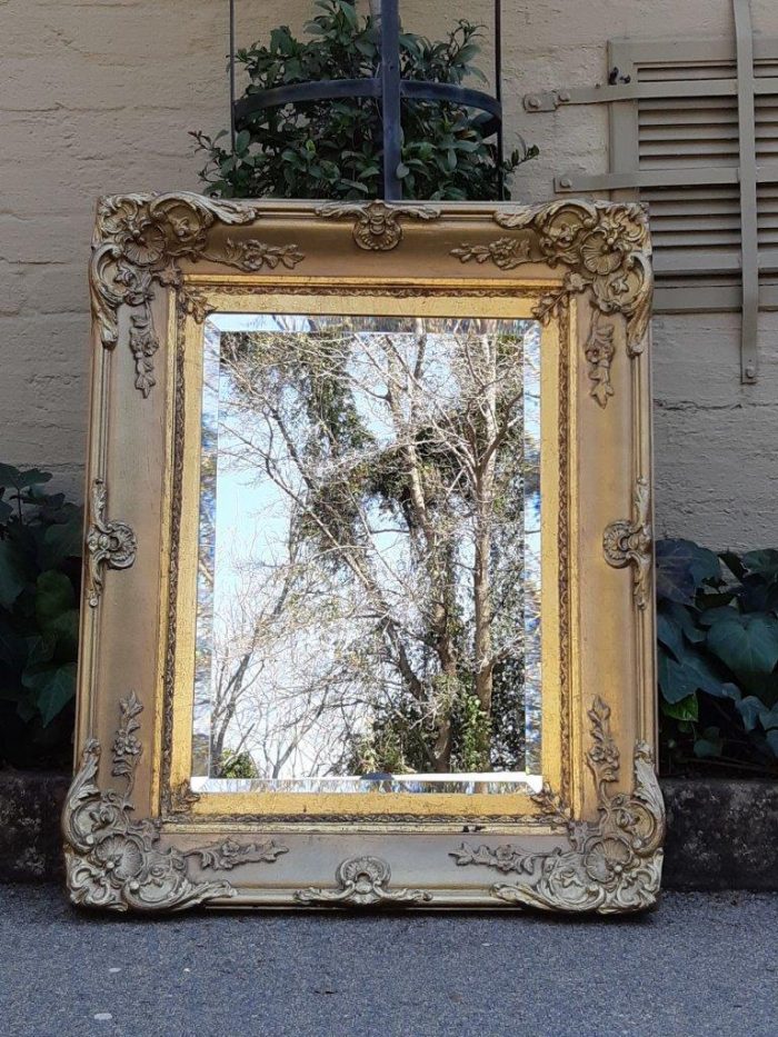 Gilt-painted Bevelled Mirror