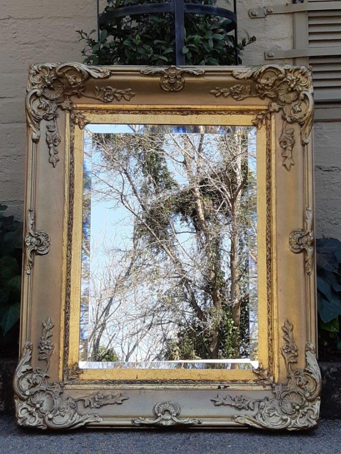 Gilt-painted Bevelled Mirror - Image 3