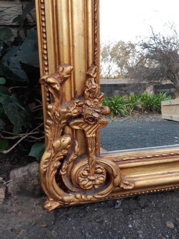 An Ornate and of Large Proportion Giltwood Bevelled Mirror - Image 10