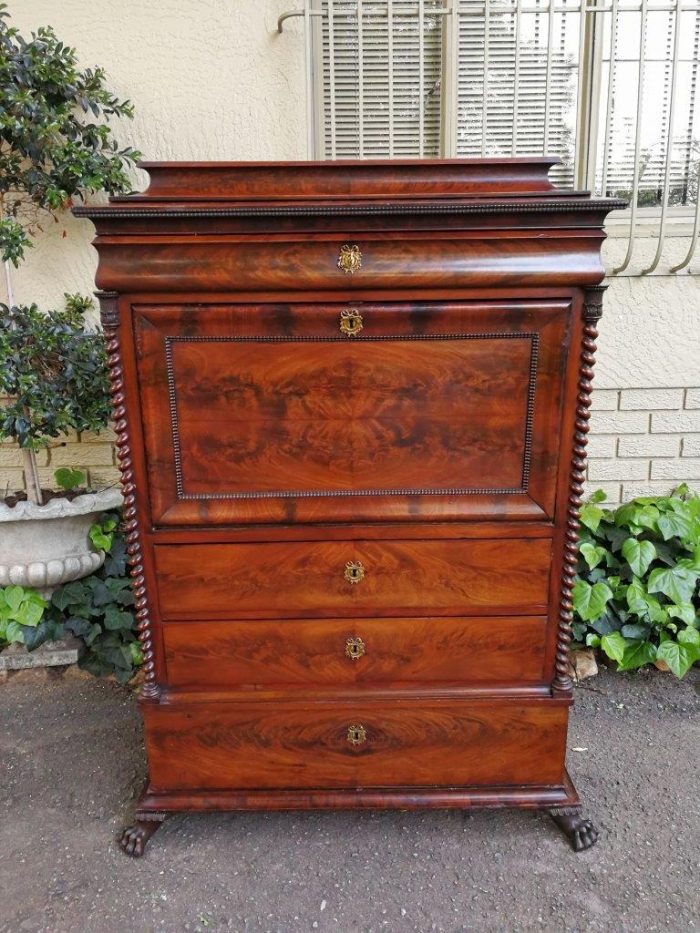 19th Century Mahogany Secrétaire À Abattant - Image 3