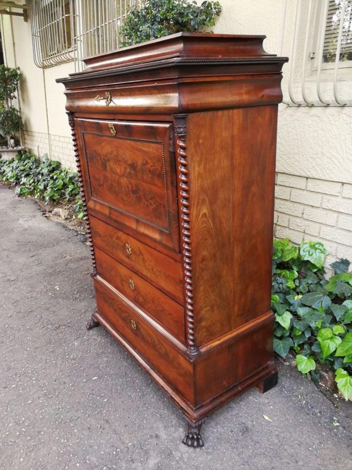 19th Century Mahogany Secrétaire À Abattant - Image 4