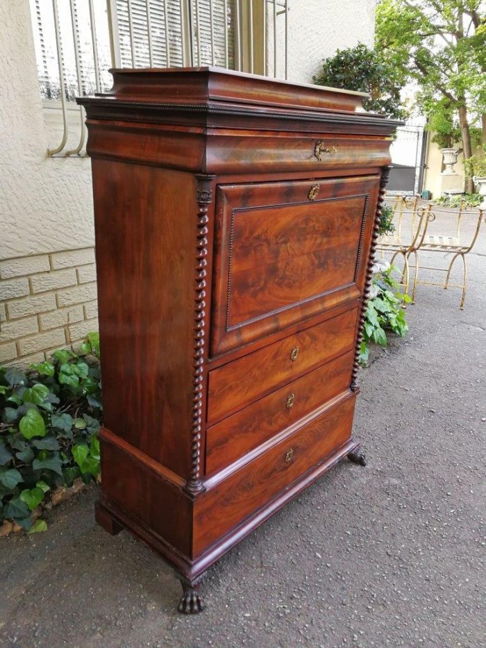 19th Century Mahogany Secrétaire À Abattant - Image 5