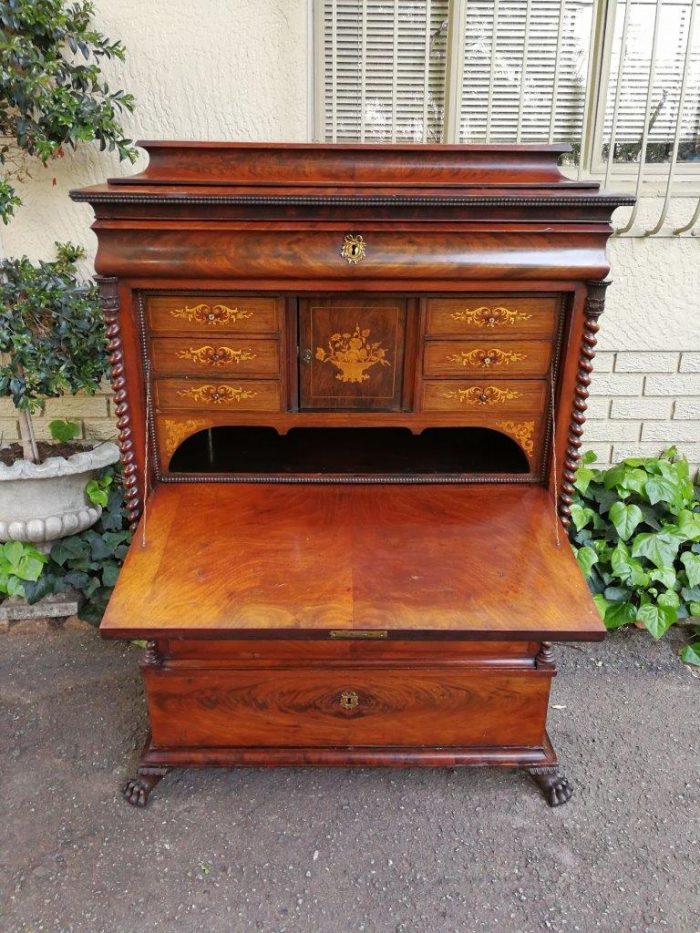 19th Century Mahogany Secrétaire À Abattant - Image 7