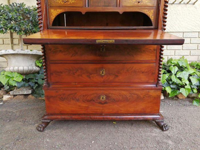 19th Century Mahogany Secrétaire À Abattant - Image 8