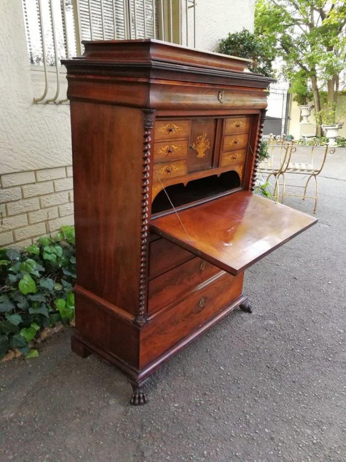 19th Century Mahogany Secrétaire À Abattant - Image 10