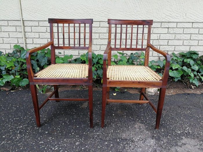 A Pair Of Cape Mulberry Armchairs