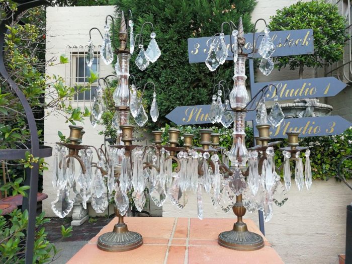 Pair Of Belguim Candelabras