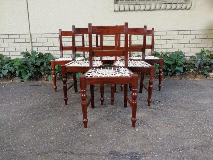 Set Of Six (6) Riempie Chairs