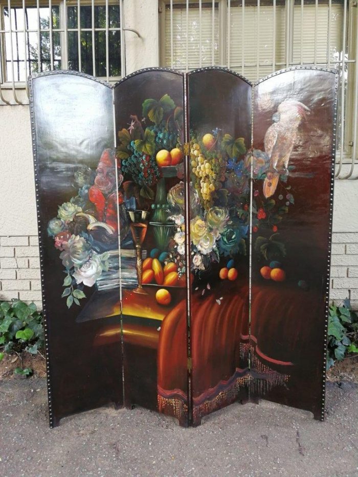 A Commissioned And Painted Screen By David Althorpe