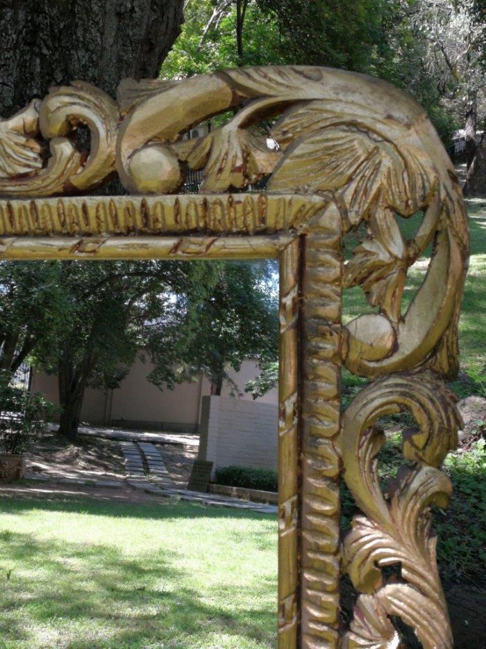 Ornately Carved Gilded Mirror - Image 4