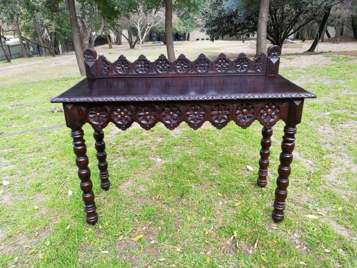 English Oak Carved Table/Drinks Table/Server