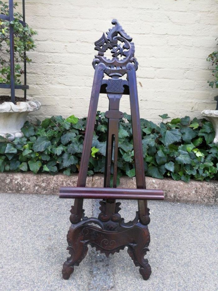 A Carved Wooden Easel