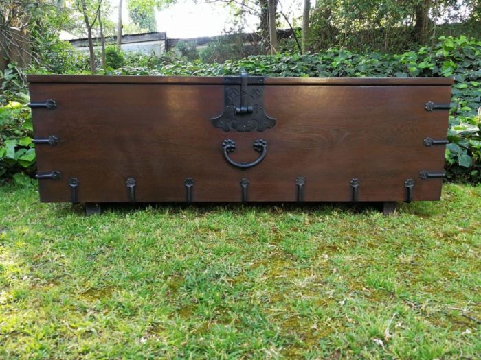 A Korean Elm Badaji Chest With Metal & Iron Lock & Handles - Image 2