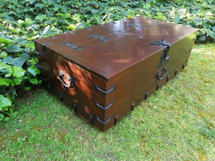 A Korean Elm Badaji Chest With Metal & Iron Lock & Handles - Image 5