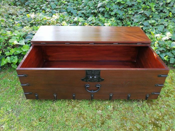 A Korean Elm Badaji Chest With Metal & Iron Lock & Handles - Image 7