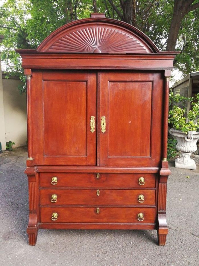 A 19th Century Mahogany Linen Press