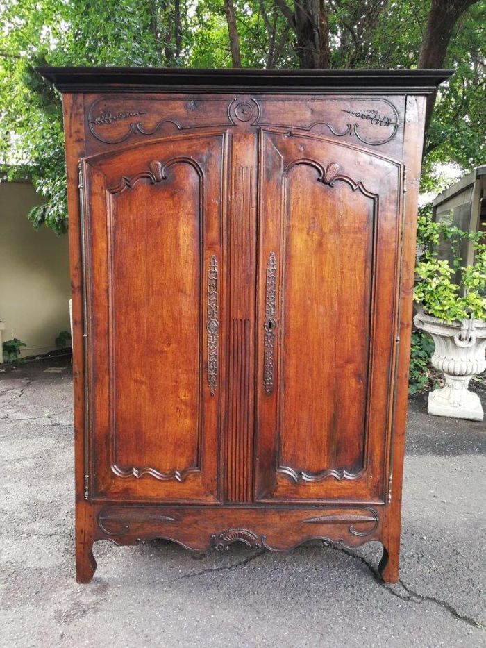 An 18th Century French Armoire With Key