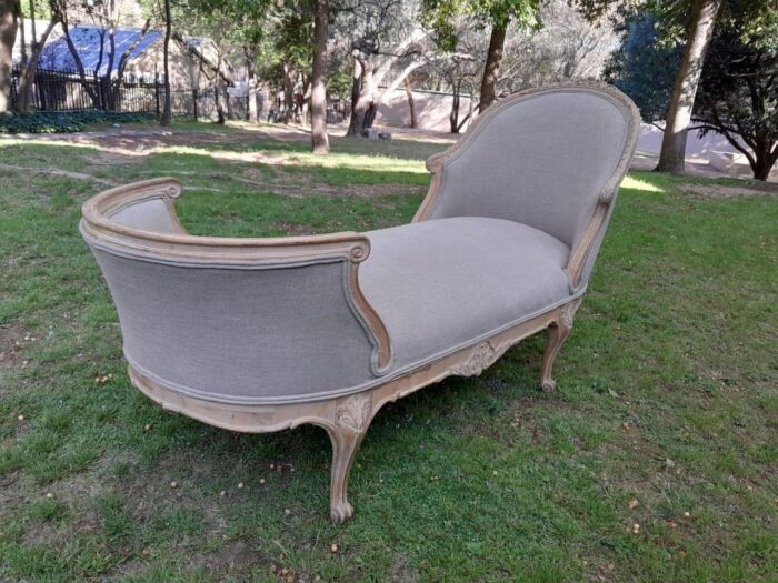 A French Painted Chaise Longue ND - Image 5