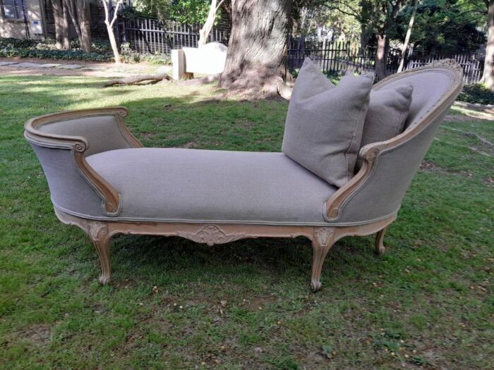 A French Painted Chaise Longue ND - Image 9