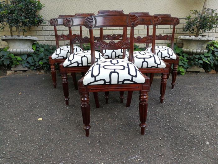 A Set Of Six William Iv Mahogany Chairs