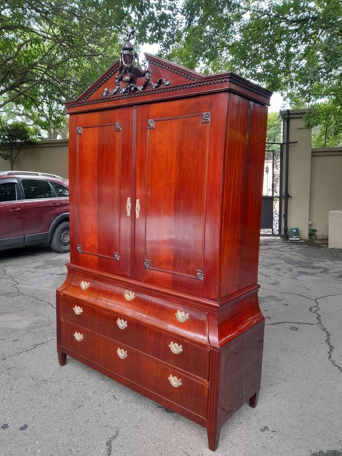 A Louis XVl Circa 1790 Mahogany Armoire, With Original Brass Mounts - Image 4