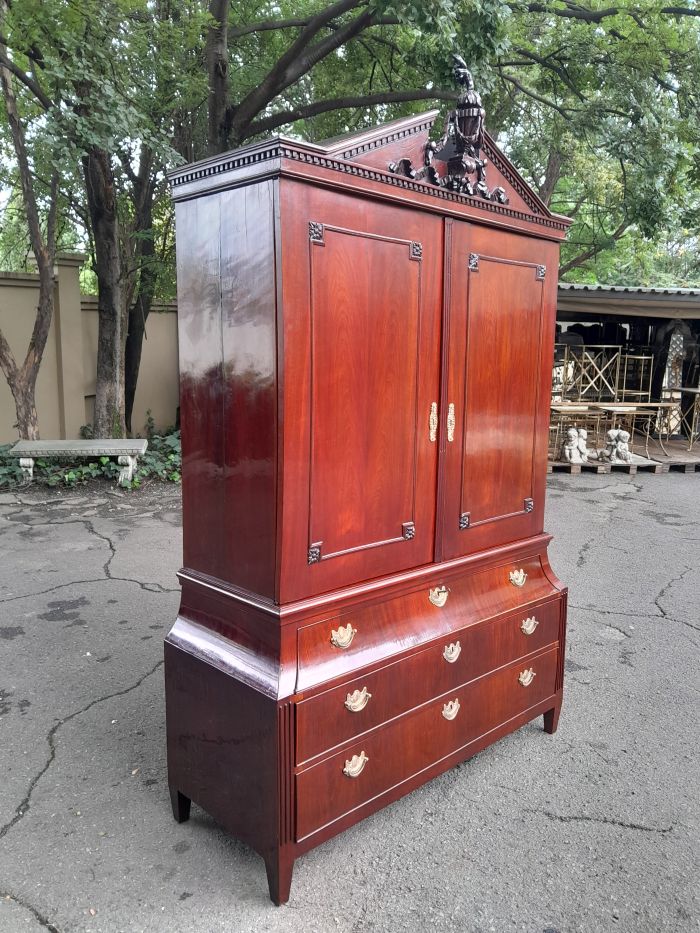 A Louis XVl Circa 1790 Mahogany Armoire, With Original Brass Mounts - Image 5