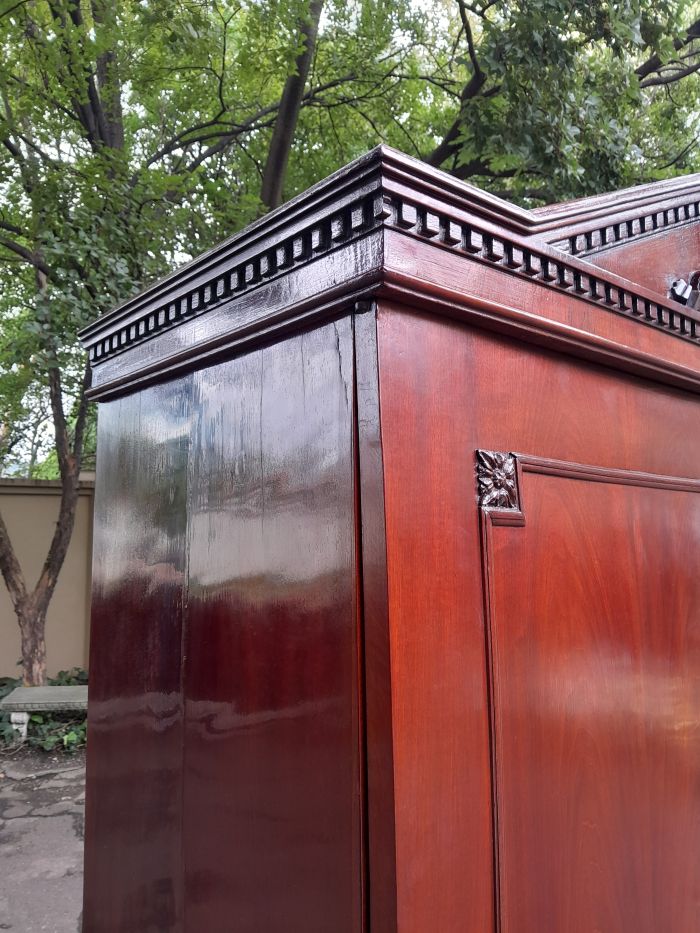 A Louis XVl Circa 1790 Mahogany Armoire, With Original Brass Mounts - Image 6