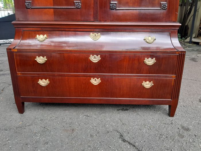 A Louis XVl Circa 1790 Mahogany Armoire, With Original Brass Mounts - Image 8