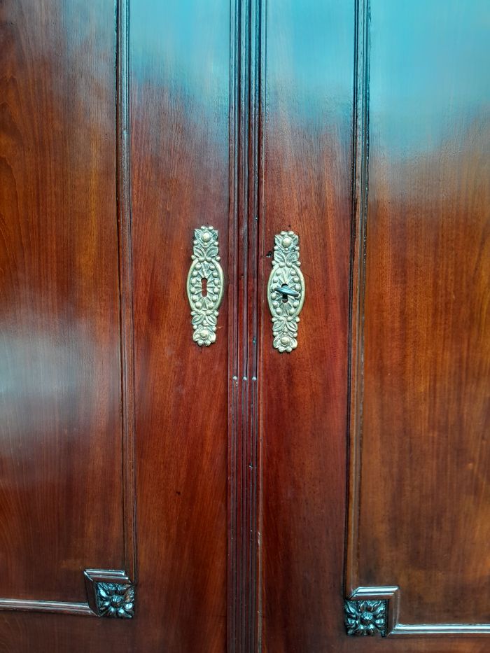 A Louis XVl Circa 1790 Mahogany Armoire, With Original Brass Mounts - Image 9