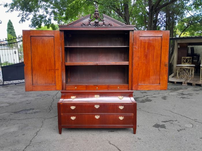 A Louis XVl Circa 1790 Mahogany Armoire, With Original Brass Mounts - Image 10