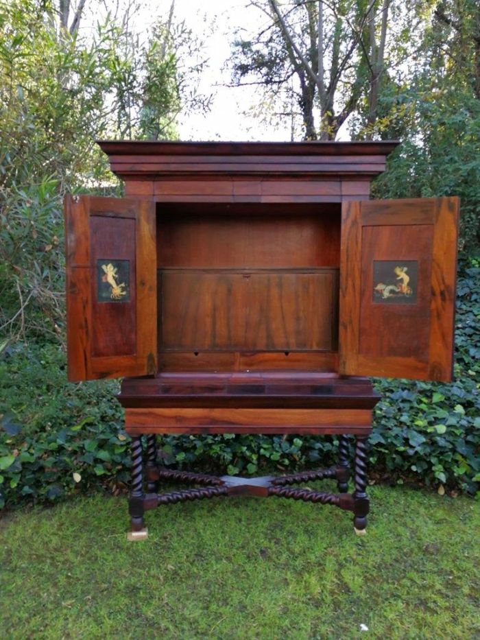 A19th Century-style Cape Blackwood Drinks Cabinet, Circa 20th Century - Image 5