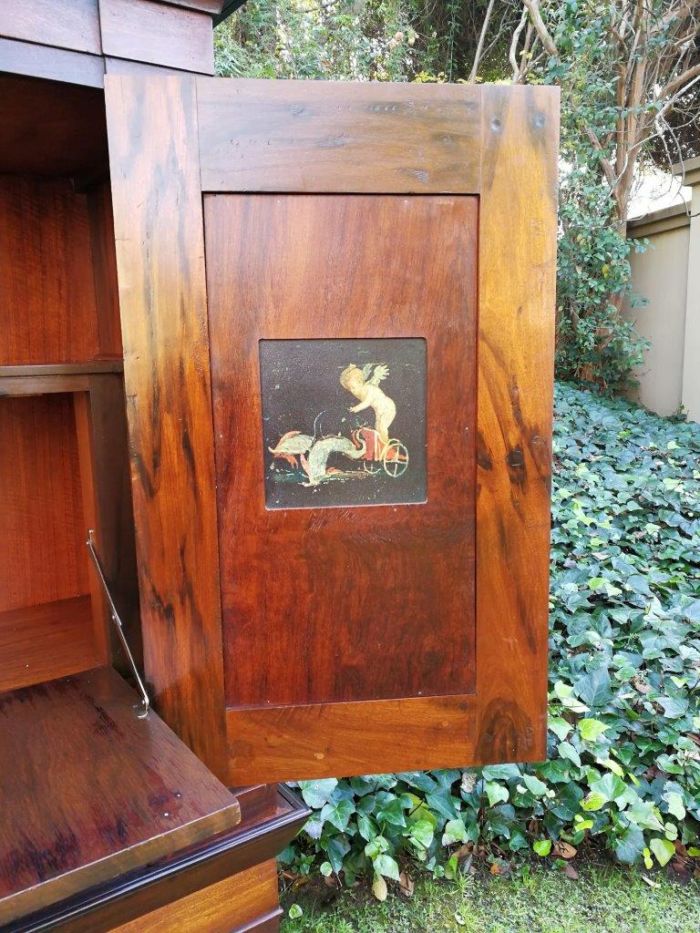 A19th Century-style Cape Blackwood Drinks Cabinet, Circa 20th Century - Image 8