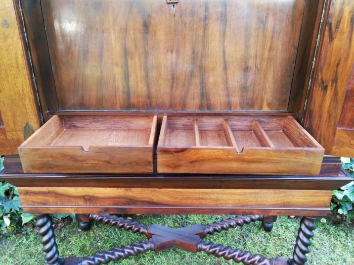 A19th Century-style Cape Blackwood Drinks Cabinet, Circa 20th Century - Image 10