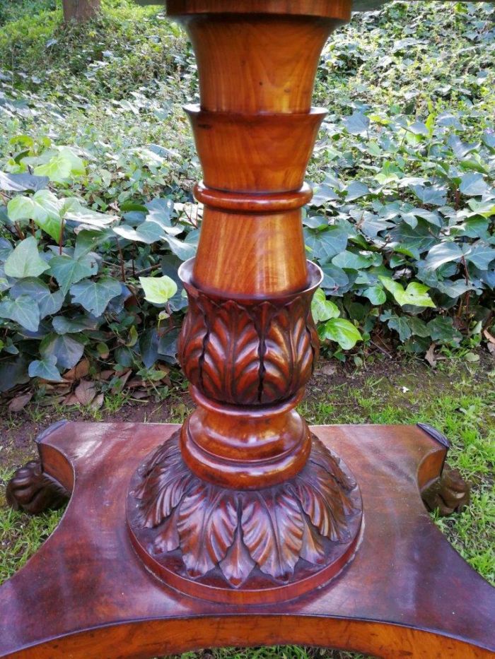 A Victorian Mahogany Folding Tea Table - Image 6