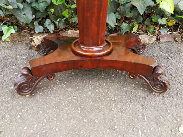 A Victorian Mahogany Folding Card Table on Castors - Image 6