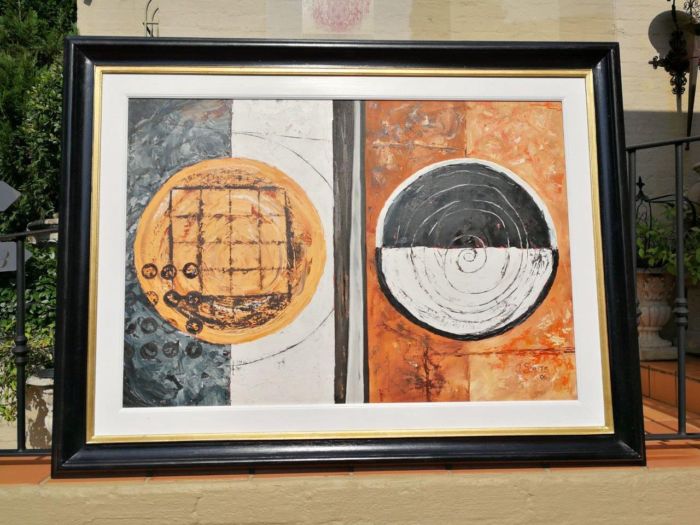 An Abstract Circles Signed and Dated '06