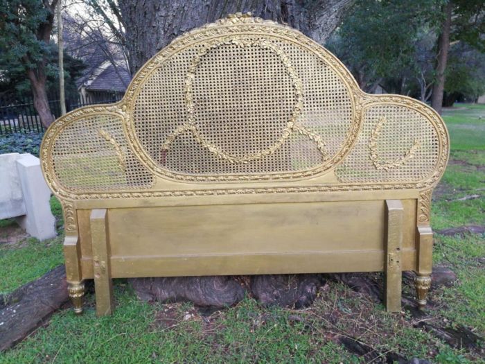 A French Style Carved And Gilded King Size Headboard - Image 2