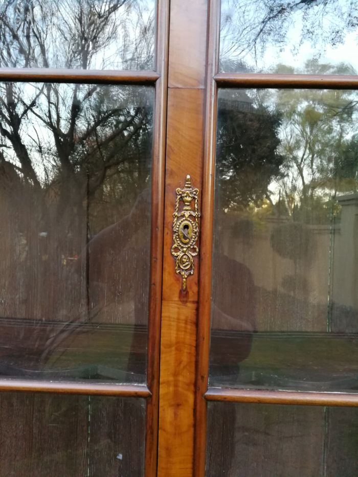 An 18th Century Walnut Vitrine with Keys and Original Brass Handle - Image 9