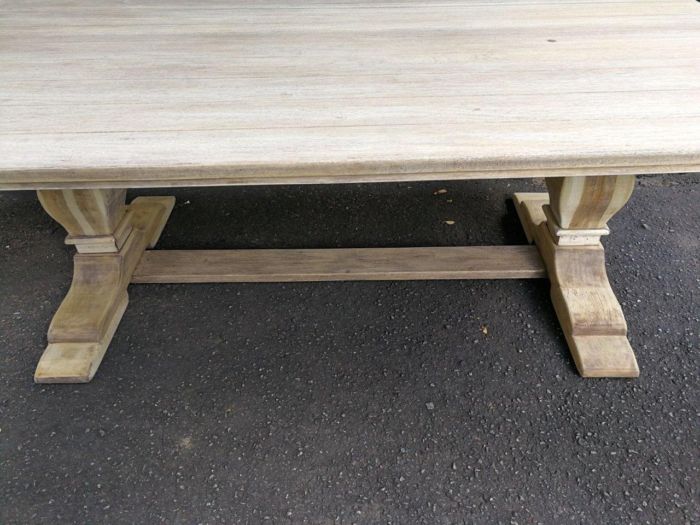 A Large French Style Caved Wooden Refectory / Dining Table - Image 10