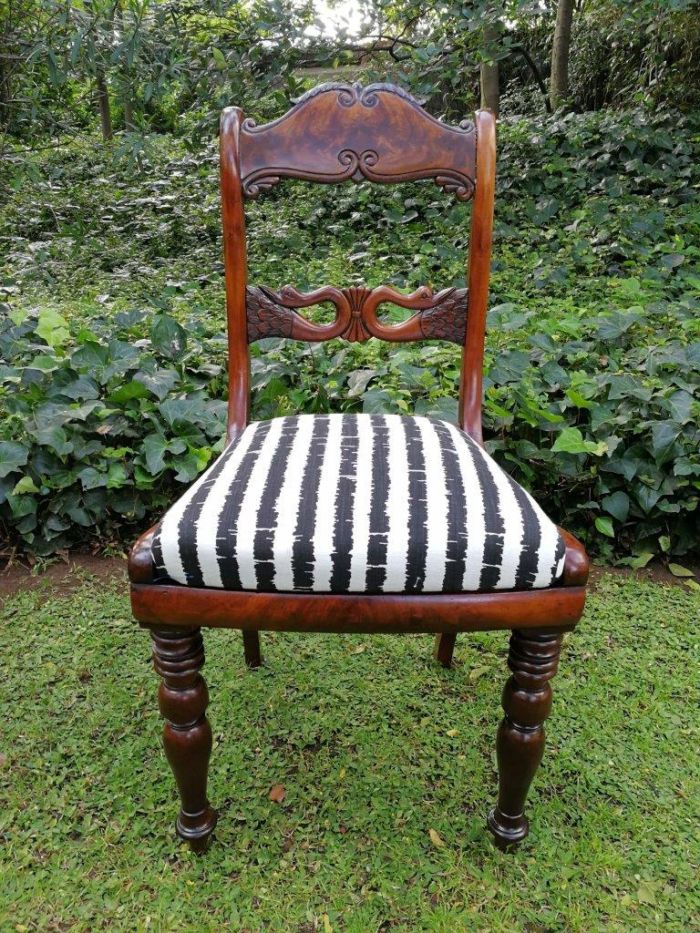 A Set Of Five 19th Century Circa 1860 Victorian Mahogany Chairs - Image 4