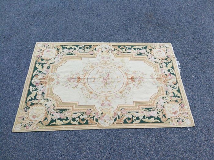 A 20th Century Needle Point Handmade  French Carpet - Image 2