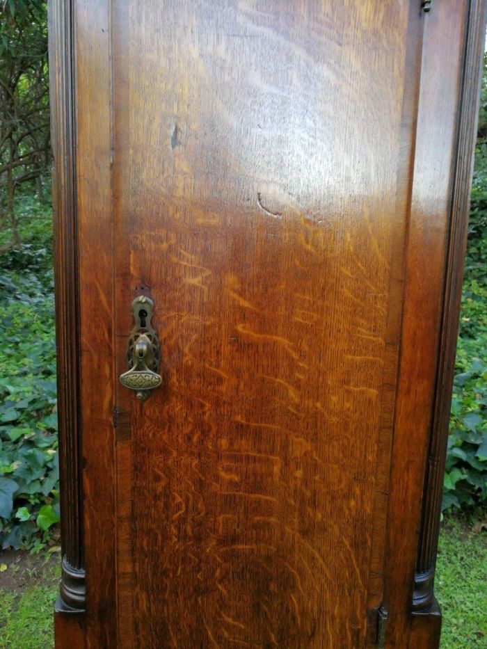 An Early 19th Century Mahogany and Oak Tall  Longcase/Grandfather Clock with Brass Dial Signed Smith Sheffield - Image 7