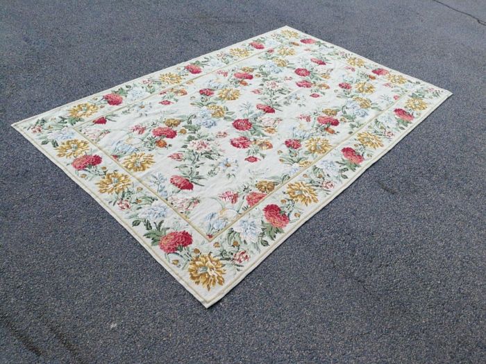 A Hand-Made Flower Tapestry