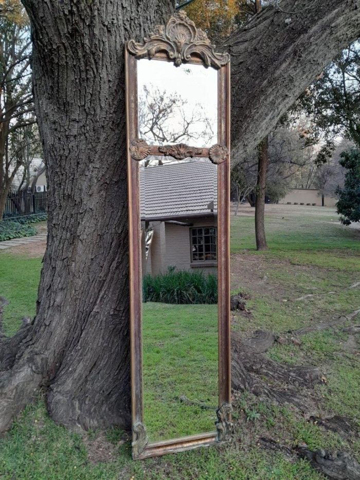 An Ornate Carved Rococo French Style Bevelled Mirror